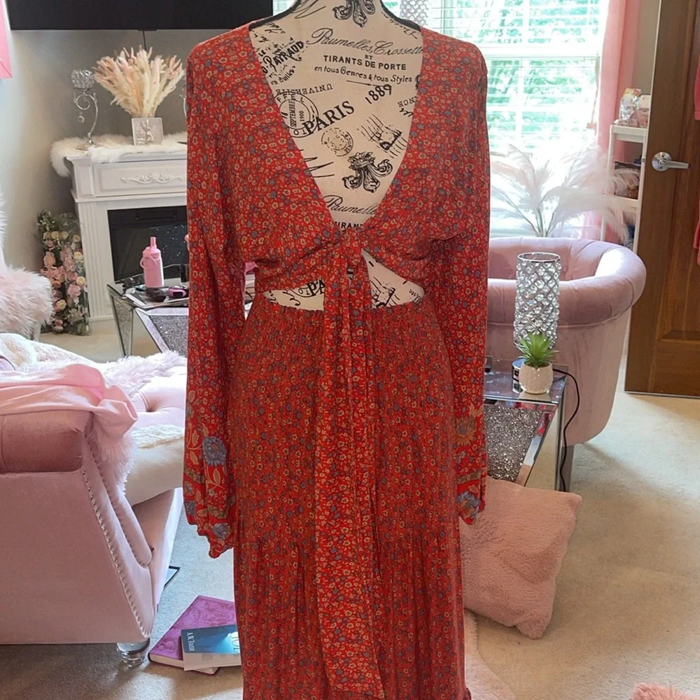 Bohemian Cropped Pheasant Blouse and Skirt Set❤️ - Picture 15 of 15